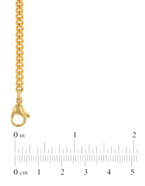 Load image into Gallery viewer, Men'S Stainless Steel Gold-Tone 24" Flat Curb Chain Necklace - Mens Necklace
