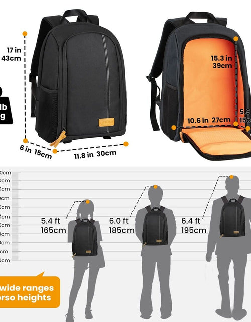 Load image into Gallery viewer, TARION Camera Backpack Waterproof Camera Bag Large Capacity Camera Case Photo...
