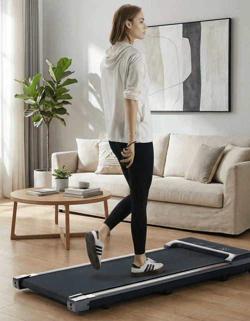 Load image into Gallery viewer, Walking Pad under Desk Treadmill with Remote Control Lightweight 2 in 1 Exercise Treadmill 0.6 to 3.8 Speed Range for Home Office Workout
