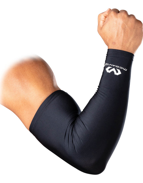 Load image into Gallery viewer, Sport Polyester Compression Arm Sleeves, 2 Pack, Black Adult Unisex Large/X-Large, Unisex
