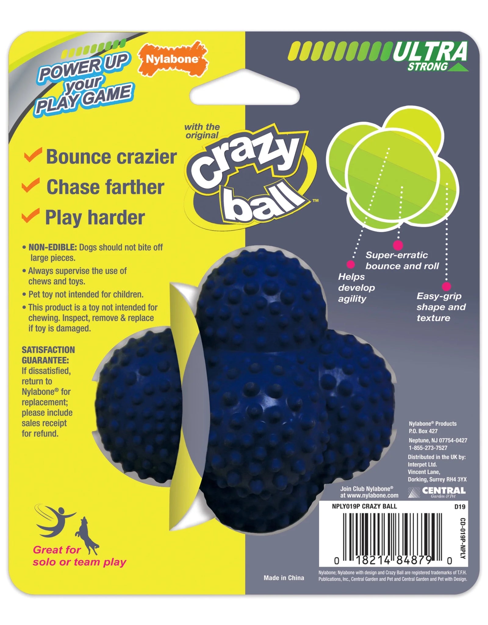 Power Play Crazy Ball Dog Toy Large/Giant - up to 50 Lbs. (1 Count)
