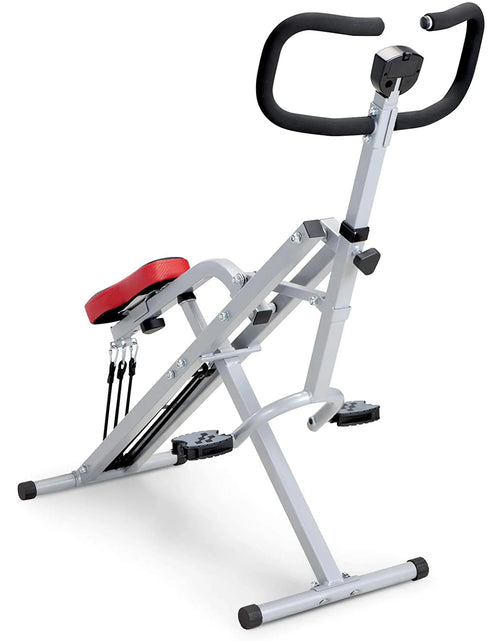 Load image into Gallery viewer, Fitness Squat Rider Machine Bench, Black, Steel Frame, 28 Lb
