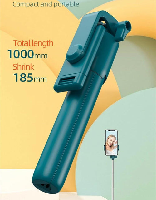 Load image into Gallery viewer, Selfie Stick Tripod,3 in 1 Extendable 360° Rotation Tripod Stand with Detachable Wireless Remote Portable Mobile Phone Holder Compatible with Iphone,Android,Samsung (White+Light)
