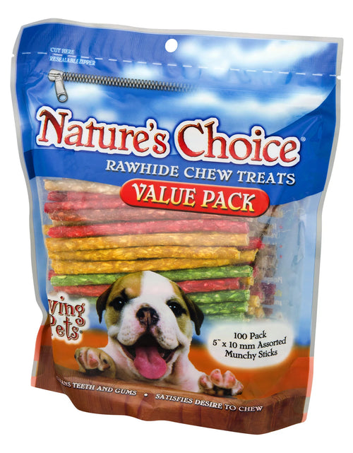 Load image into Gallery viewer, Loving Pets  Rawhide Chew Treats for Dogs, 100.0 PACK
